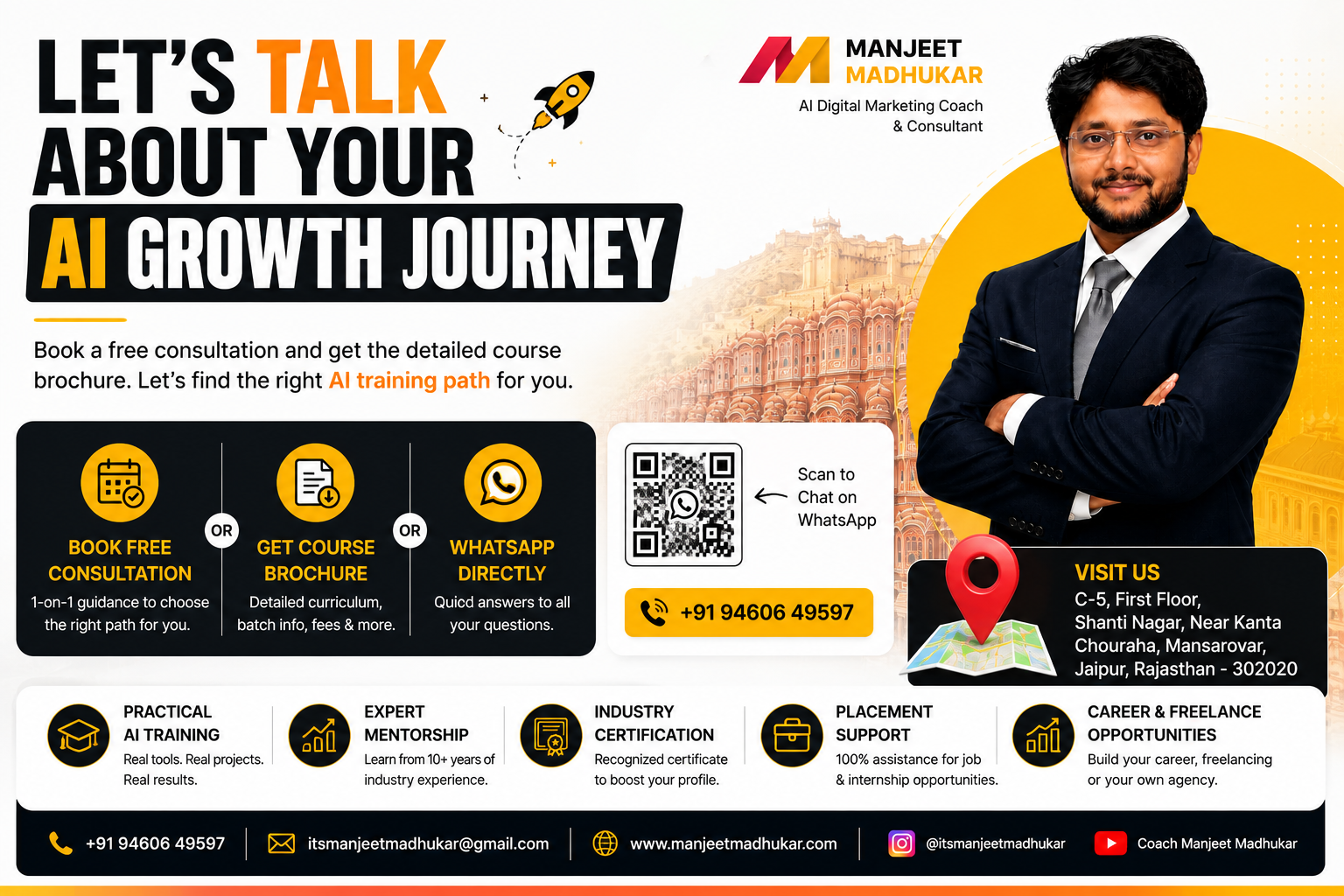 Best AI Course in Jaipur: Top AI Institute & AI Training in Jaipur (2026 Guide) 6 Best AI Course in Jaipur
