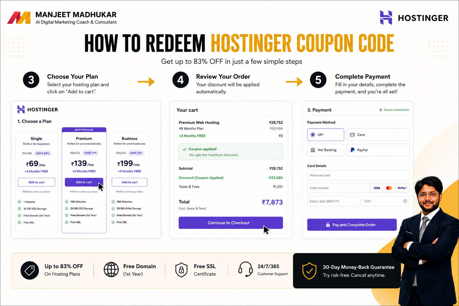 Hostinger Hosting & Domain Coupon Codes (83% OFF) | 2026 – Verified Deals & Promo Codes 4 Hostinger Coupon Code For Hosting